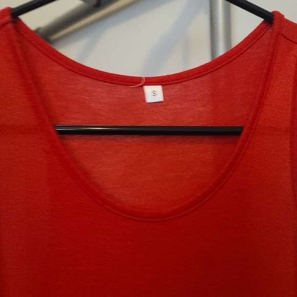 Red maxi dress with pockets - Picture 3 of 3